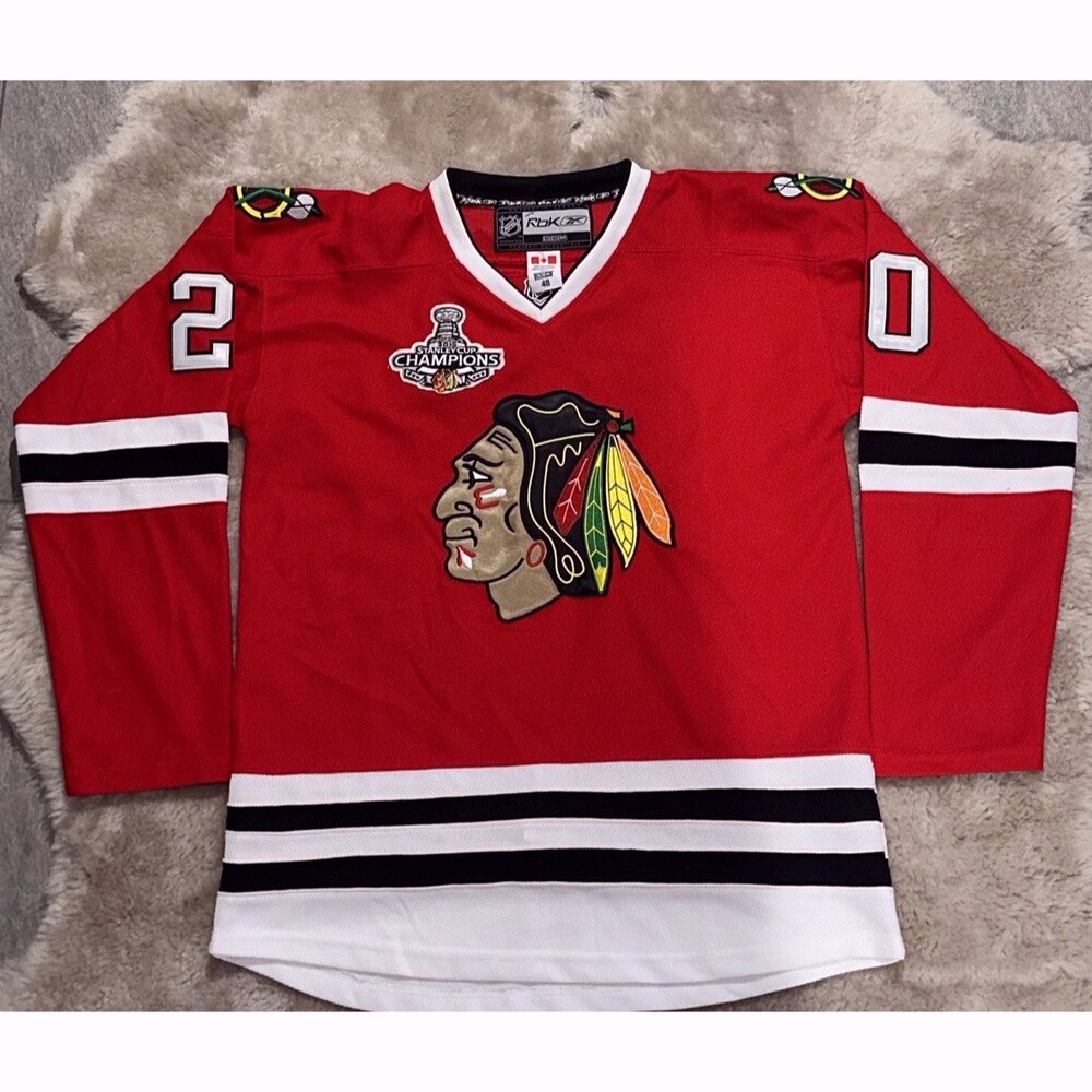 Chicago Blackhawks Authentic Reebok Saad Home Jersey Sz 48 2015 Champions Patch